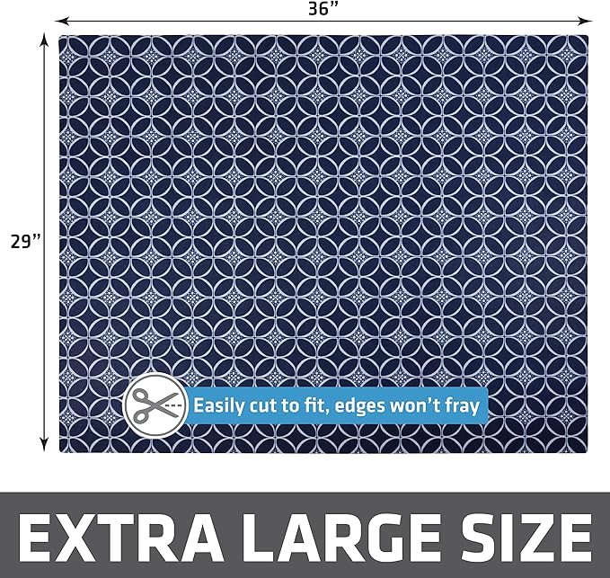 Drymate Cat Litter Box Mat, Litter Trapping Mat, Indigo, 29x36 XL | Waterproof, Urine-Proof, Absorbent, Machine Washable, Soft on Paws, Contains Mess, Protects Floors, Kitten Supplies, USA Made - Image 6