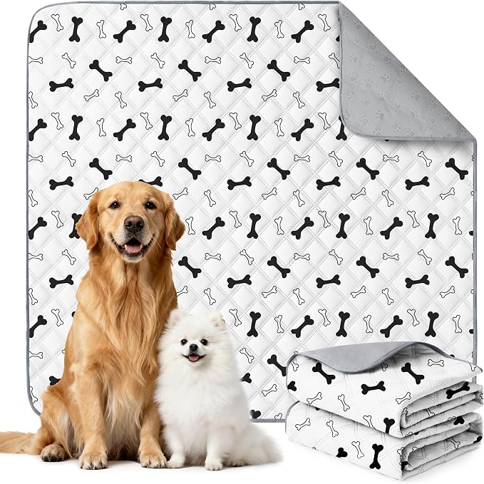 Eterish Reusable Washable Pee Pads for Dogs Large/Extra Large 36'' x 41'' 2 Pack, Absorbent Pet Puppy Dog Training Pads Non-Slip, Waterproof Whelping Potty Pads for Dogs Leak-Proof by Eterish