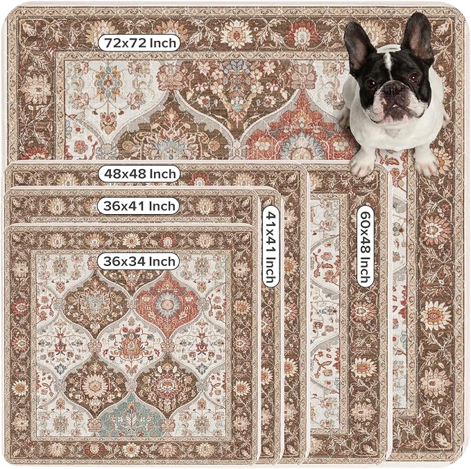 INVENHO 2PACK Washable Pee Pads for Dogs, Reusable Dog Pads Upgrade Non-Slip Dog Pee Pads Heavy Absorbency Puppy Pee Pads Quick Dry Whelping Pads/Waterproof Puppy Training Pad - Image 8