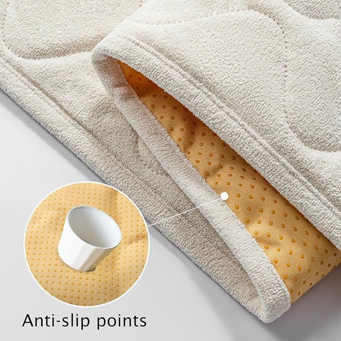 PuTian Waterproof Couch Cover for Dogs, Slip Straps, 36"X75", Off White | Washable Sofa Cover，Pet Friendly Couch Protector & Dog Mat, Waterproof Furniture Guard for Sofas, Loveseats & Sectionals - Image 4