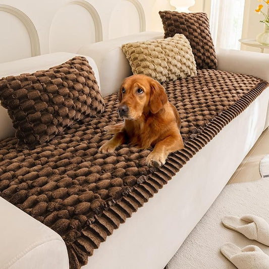 Pet Couch Cover Washable Sofa Protector Covers for Dogs Non Slip Dog Mat | Thick Flannel & Anti-Slip Backing, Protects Furniture from Pet Hair, Dirt and Messes, Fits Leather & Fabric Sofa and Loveseat by Mivnue