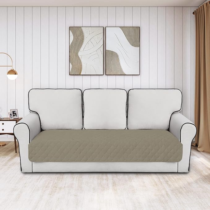 Easy-Going 100% Waterproof Dog Bed Cover, Non-Slip Pet Blanket for Furniture, Washable Couch Cover, Repleasement Sofa Cover (30X70 in, Beige) - Image 2