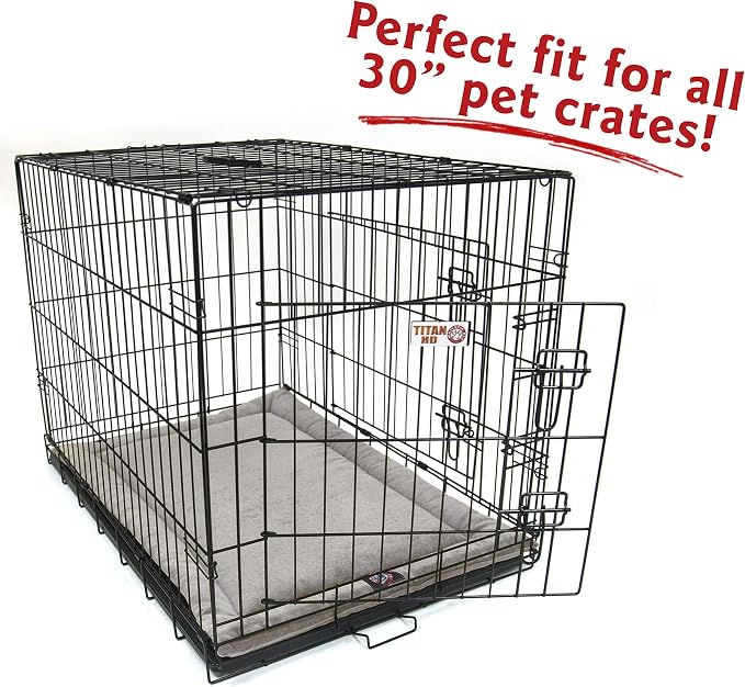 Majestic Pet Dog Crate Mat - Machine Washable Soft Plush Pet Bed Pad for Crates & Kennels | USA Crafted | 30"x21" Villa Vintage - Image 3