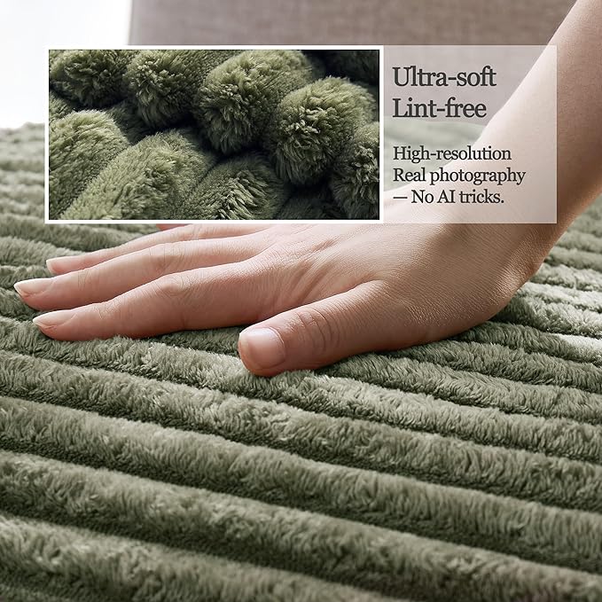 Waterproof Dual Non-Slip Couch Cover for Dogs, Fuzzy Soft Pet Couch Covers for 2 Cushion Sofa loveseat, Pet Friendly Soft Dog Bed Covers Sofa Cover Washable (Sage Green, 33" x 62" 1 Pack) - Image 5