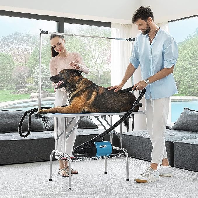 36" Professional Dog Pet Grooming Table Adjustable Heavy Duty Portable w/Arm & Noose & Mesh Tray - Image 7