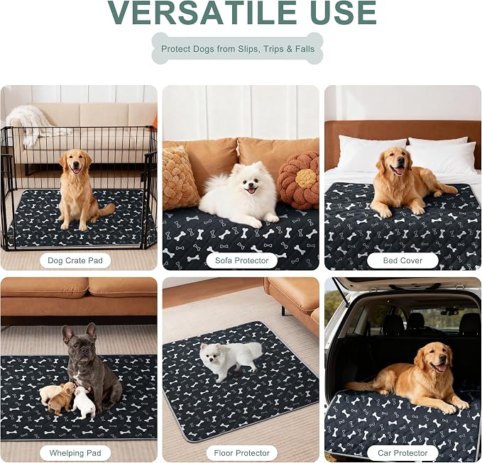 Eterish Reusable Washable Pee Pads for Dogs Large/Extra Large 36'' x 41'' 2 Pack, Absorbent Pet Puppy Dog Training Pads Non-Slip, Waterproof Whelping Potty Pads for Dogs Leak-Proof - Image 6