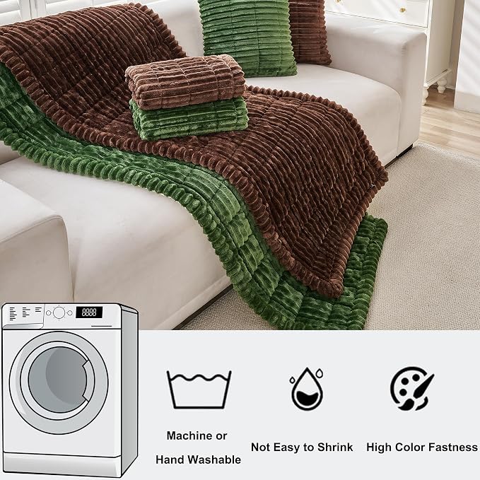 Mivnue Pet Couch Cover, Couch Covers for Dogs, Washable Dog Sofa Covers Couch Protector, Fuzzy Non Slip Couch Slipcover Pet Friendly (Dark Brown, 27.6" x 59.1") - Image 4