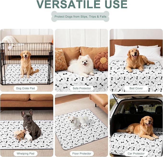 Eterish Reusable Washable Pee Pads for Dogs Large/Extra Large 36'' x 41'' 2 Pack, Absorbent Pet Puppy Dog Training Pads Non-Slip, Waterproof Whelping Potty Pads for Dogs Leak-Proof - Image 6