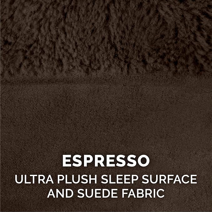 Furhaven Replacement Dog Bed Cover Plush & Suede Sofa-Style, Machine Washable - Espresso, Jumbo Plus (XX-Large) - Image 4