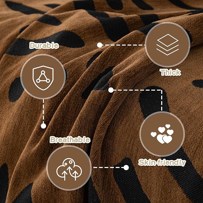MEETSKY Boho Couch Cover Sofa Covers, Chenille Geometric Dark Brown Couch Covers for 2 Cushion Couch Sofa for Dogs, Washable Sofa Slipcover for Cat Sofa Protector with Tassels,71" x 118" - Image 3
