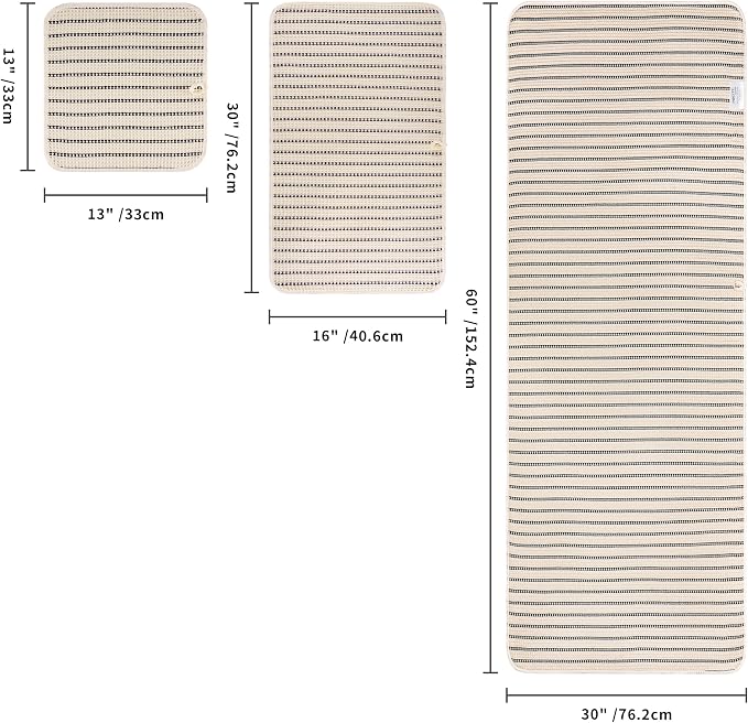 POLYTE 430 GSM Microfiber Quick Dry Lint Free Oversize Bath Towel Set, 6 Piece (Waffle Weave) - Image 2
