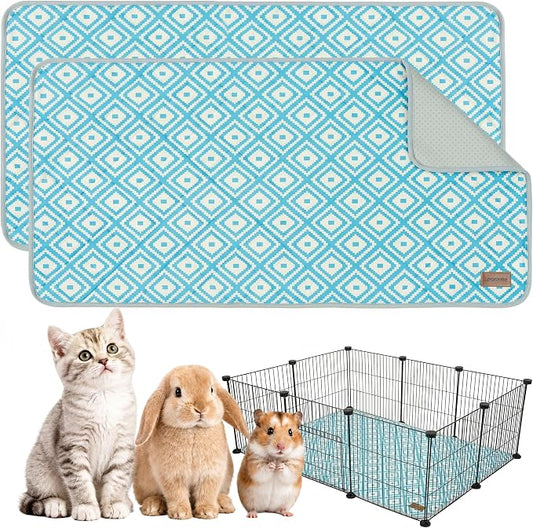 Washable Pee Pads for Dogs , 2 Pack Ultra-Absorbent Reusable Puppy Pads with Waterproof & Non-Slip Backing, Leak-Proof Protection for Dog Training , Crates , Whelping & Playpens ( 24x48 ) by Unknown
