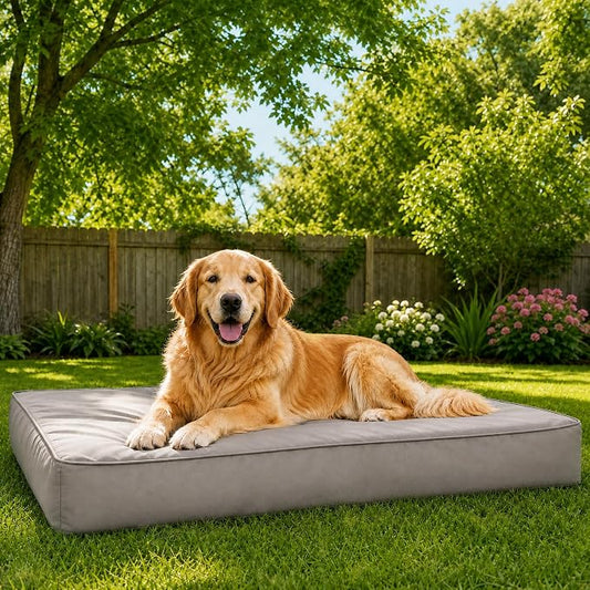 WNPETHOME Outdoor Waterproof Dog Bed Large Sized, Washable Creat Pad 30" | Outdoor & Indoor Use, For Large Sized Dog, Removable Washable Cover, Egg Crate Foam Orthopedic Dog Mat, Up to 35 lbs by WNPETHOMEPETSHOME