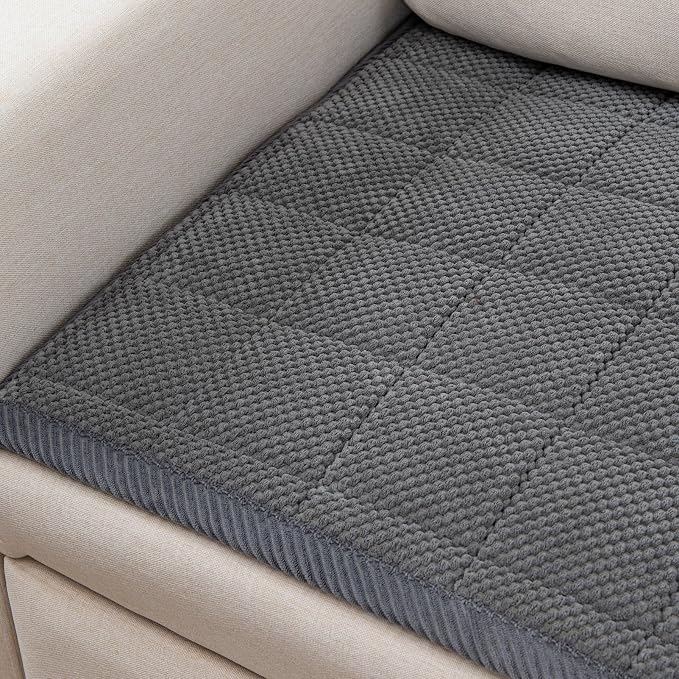 Pet Couch Covers,Couch Cover for Dogs Washable,Anti Slip Dog Sofa Covers Couch Protector Sofa Mat,Seat Cover,Dog Mat,Pet Pad for Furniture 1 Piece (Gray, 21''x47''/Rectangular) - Image 5