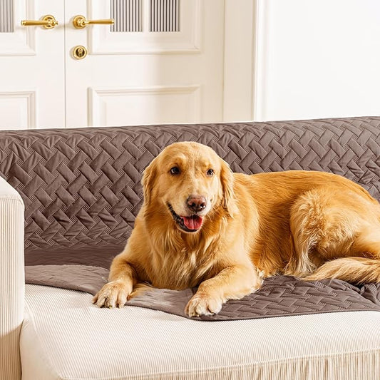gogobunny 100% Double Sided Waterproof Dog Blanket Soft Pet Bed Cover Reversible Protect Furniture Couch Sofa Car for Puppy Cat Kids (Dark Chocolate/Light Chocolate, 30x70 Inch (Pack of 1)) by gogobunny