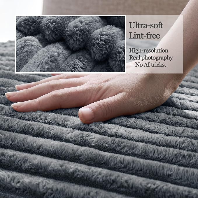 Waterproof Couch Cover for Dogs Non-Slip, Fuzzy Soft Pet Couch Covers for Sofa, Pet Friendly Area Rug Dog Bed Covers Washable Sofa Cover Mat (Titanium Gray, 58" x 82" 1 Pack) - Image 4