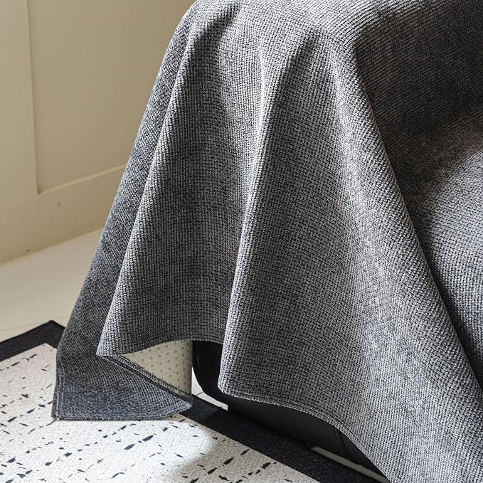 ROOMLIFE Non Slip Waterproof Couch Cover Sofa Covers for 3 Cushion Couch Washable, Furniture Protector Sofa Couch Cover for Dogs, Soft Sofa Slipcover, Couch Throw Blankets (Dark Gray 71''X150'') - Image 6