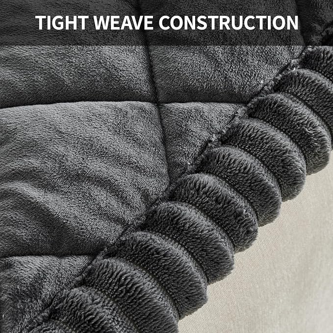 Deep Dream Pet Couch Covers for Dogs Washable, Fuzzy Couch Covers for 3 Cushion Sofa Pet Friendly, Non Slip Sofa Cover (Dark Grey, 27.6" x 70.9") - Image 5