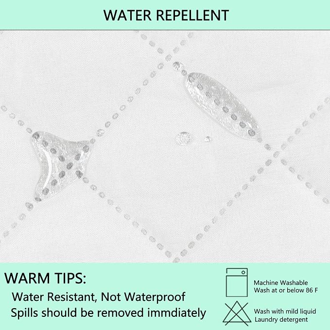 Reversible Couch Cover for 3 Cushion, Sofa, White/White | Couch Cover for Sofa, Pet Friendly Water Repellent Couch Sofa Cover, Washable Furniture Protector with Elastic Straps - Image 4