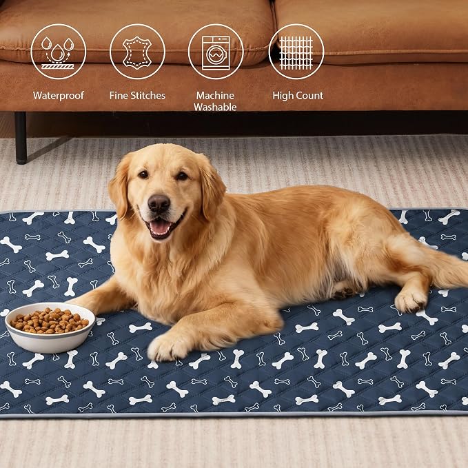 Eterish Reusable Washable Pee Pads for Dogs Large/Extra Large 36'' x 41'' 2 Pack, Absorbent Pet Puppy Dog Training Pads Non-Slip, Waterproof Whelping Potty Pads for Dogs Leak-Proof - Image 2