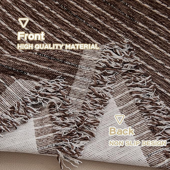 MYSKY HOME Oversized Armchair Couch Cover for 1 Cushion Couch, Washable Sofa Protector, Chair Couch Covers Sofa Covers Sofa Throws Sofa Slipcovers Futon Cover for Pet, Kid, 71"X91", Deep Chocolate - Image 4