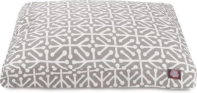 Gray Aruba Large Rectangle Indoor Outdoor Pet Dog Bed With Removable Washable Cover By Majestic Pet Products by MajesticPet