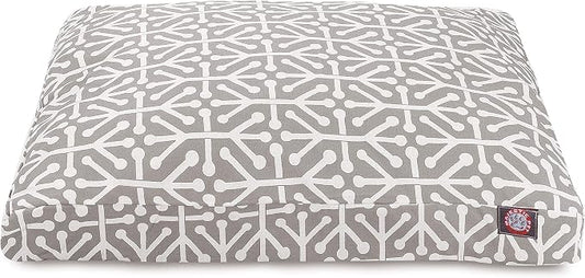 Gray Aruba Large Rectangle Indoor Outdoor Pet Dog Bed With Removable Washable Cover By Majestic Pet Products by MajesticPet