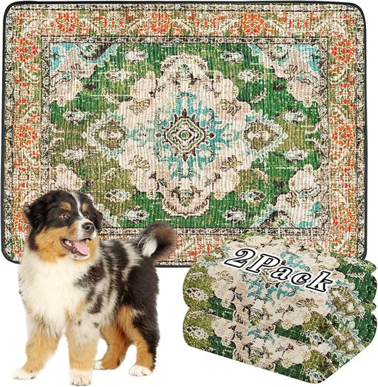 Thicken Washable Pee Pads for Dogs, 2 Pack Waterproof Reusable Pee Pads for Dogs，36"x48" Super Absorbent Leakproof Dog Pads, Non-Slip Potty Pads for Floor, Crate, Couch, Whelping Pads Pet Supplies by Dogcator
