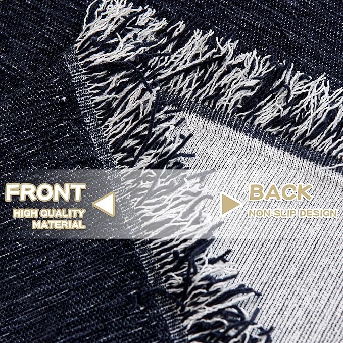 MYSKY HOME Couch Cover for Dogs Washable Couch Covers for 3 Cushion Couch Sofa Super Soft Sofa Slipcover Non Slip Sofa Cover, Chenille Sofa Covers for Dogs, Furniture Protector, 91"x134", Navy Blue - Image 7