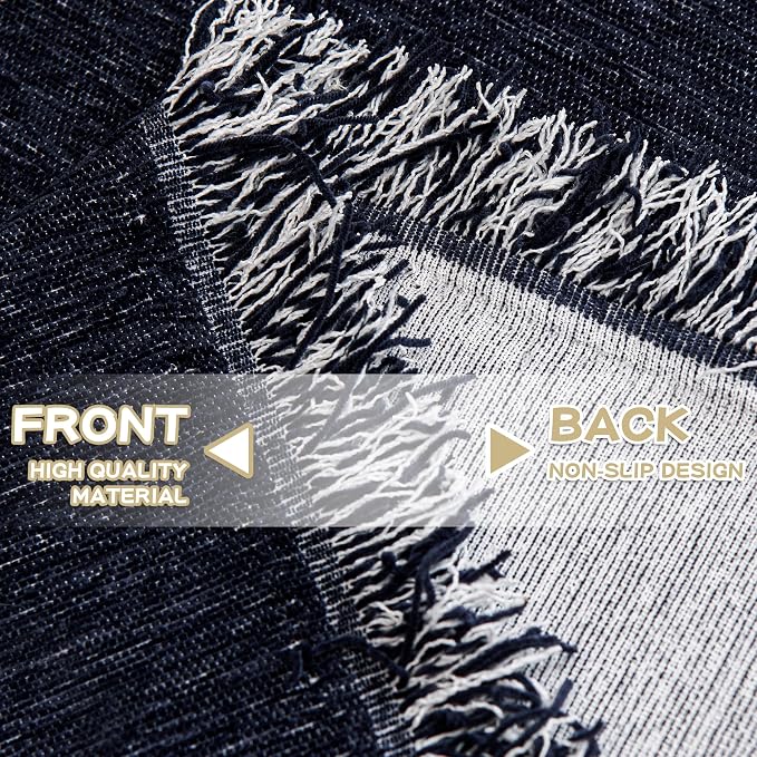 MYSKY HOME Couch Cover for Dogs Washable Couch Covers for 3 Cushion Couch Sofa Super Soft Sofa Slipcover Non Slip Sofa Cover, Chenille Sofa Covers for Dogs, Furniture Protector, 91"x134", Navy Blue - Image 7