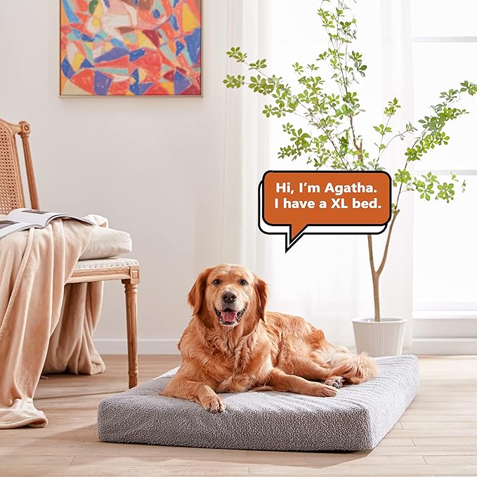 WATANIYA PET Cooling Dog Bed - Memory Foam Washable with Waterproof Liner and Cooling Gel Mattress, Fits up to 70 lbs Pets - Image 6