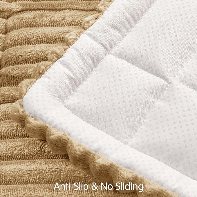 SUBRTEX Couch Cover for Dogs, Non-Slip Sofa Mat Washable, Thick Sofa Slipcover Cushion Protector Pet-Friendly (Coffee, 27.6"x70.9") - Image 6