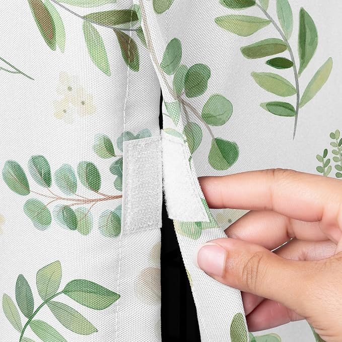 Sweet Jojo Designs 24in. Small Dog Crate Cover (Green Boho Floral Leaf) Pet Cage, Kennel Covers (Bohemian, Watercolor, Botanical, Flower, Woodland, Tropical, Garden, Nature, Neutral, Sage and White) - Image 3
