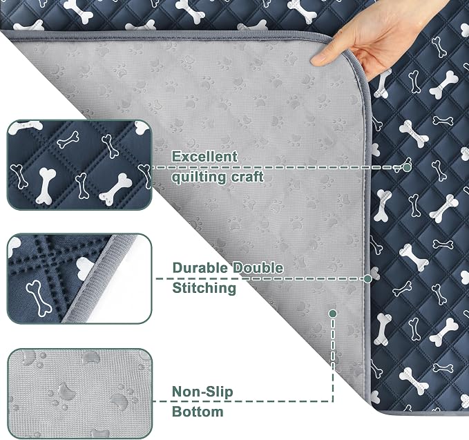 Eterish Reusable Washable Pee Pads for Dogs Large/Extra Large 36'' x 41'' 2 Pack, Absorbent Pet Puppy Dog Training Pads Non-Slip, Waterproof Whelping Potty Pads for Dogs Leak-Proof - Image 4