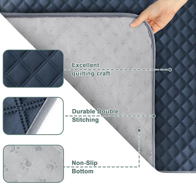 Eterish Reusable Washable Pee Pads for Dogs Large/Extra Large 36'' x 41'' 2 Pack, Absorbent Pet Puppy Dog Training Pads Non-Slip, Waterproof Whelping Potty Pads for Dogs Leak-Proof - Image 4