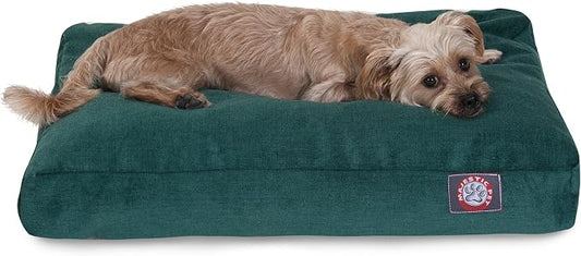 Majestic Pet Villa Rectangle Dog Bed Washable – Non Slip Comfy Pet Bed – Crate Bed with Removable Washable Cover – Kennel Bed for Sleeping, Polyester Fiber, X-Large, Marine by MajesticPet