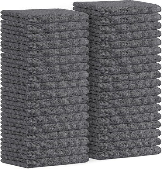 Avalon Towels Microfiber Cleaning Cloths (Value Pack of 36) - Size 16 x 16 Inches, Highly Absorbent Cleaning Rags, Lint Free, Reusable and Washable, Microfiber Towels for Cars by AvalonTowels