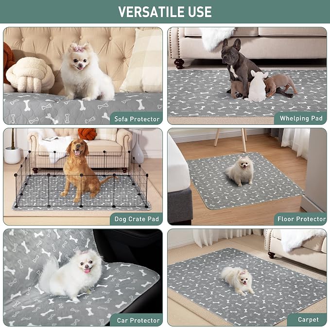 Eterish Reusable Washable Pee Pads for Dogs Small/Large/Extra Large 18'' x 24'' 2 Pack, Absorbent Pet Puppy Dog Training Pads Non-Slip, Waterproof Whelping Potty Pads for Dogs Leak-Proof - Image 5