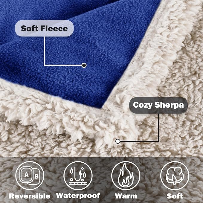 Kritter Planet Waterproof Reversible Pet Blanket for Small Dogs | 30 x 50 Inch, Washable Pet Protector for Sofa, Couch, Crates and Car Seats, Guards Against Fur, Dirt and Everyday Spills - Image 5