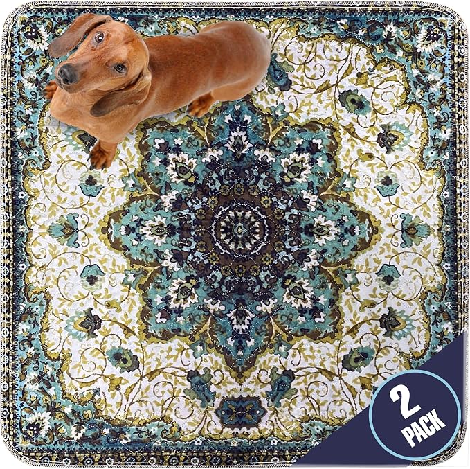 PUPIBOO Washable Pee Pads for Dogs and Cats - Super Absorbent Reusable Puppy Training Pads - 100% Waterproof, Leak-Proof & Non-Slip Whelping Pads for Pet Housebreaking by PUPIBOO
