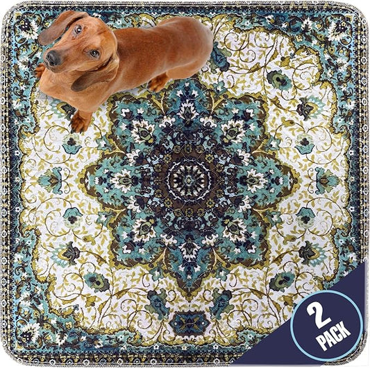 PUPIBOO Washable Pee Pads for Dogs and Cats - Super Absorbent Reusable Puppy Training Pads - 100% Waterproof, Leak-Proof & Non-Slip Whelping Pads for Pet Housebreaking by PUPIBOO