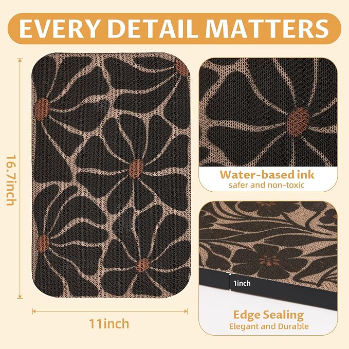 2 Pack Cat Wall Scratcher, Art Cat Scratching Board for Cats | Wall Mounted Cat Scratch Pad, Water-Based Ink, Hook&Loop Strips, Floor or Wall Use, 16.7x11x1 Inch, Black & White 4 - Image 2