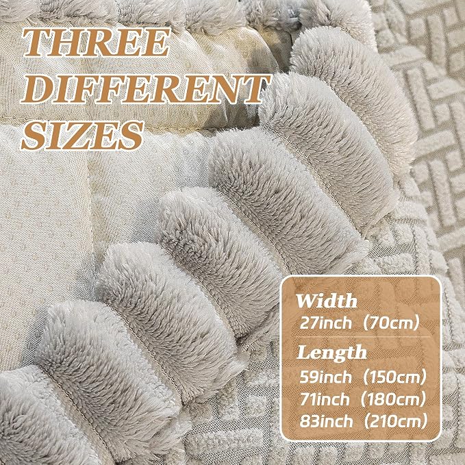 Plush Couch Cover for Dogs – Non Slip Pet Sofa Protector, Ultra Soft Washable Couch Cover for Pets, Anti-Slip Backing Furniture Protector for Cats & Dogs, Fits Standard & L-Shape Sofas (Only 1PC) - Image 6