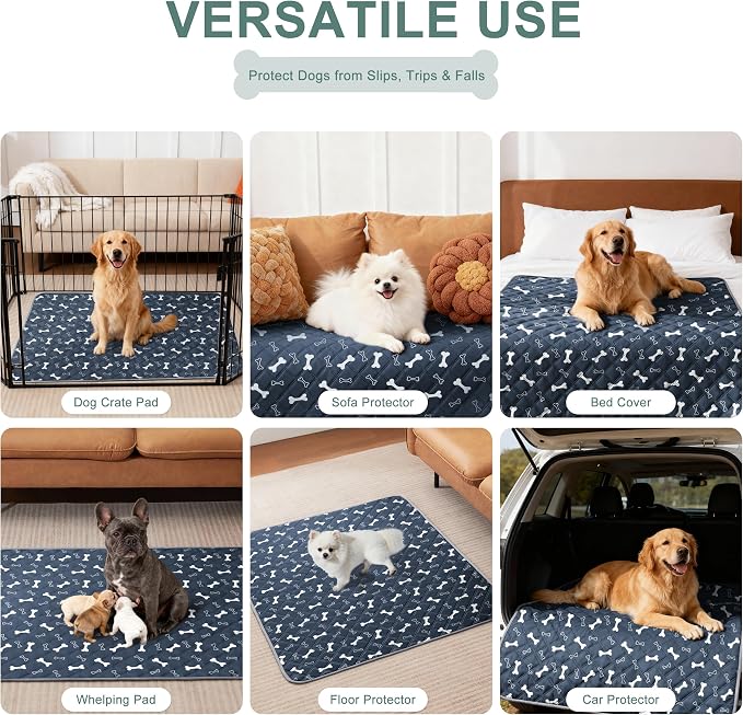 Eterish Reusable Washable Pee Pads for Dogs Large/Extra Large 36'' x 41'' 2 Pack, Absorbent Pet Puppy Dog Training Pads Non-Slip, Waterproof Whelping Potty Pads for Dogs Leak-Proof - Image 6