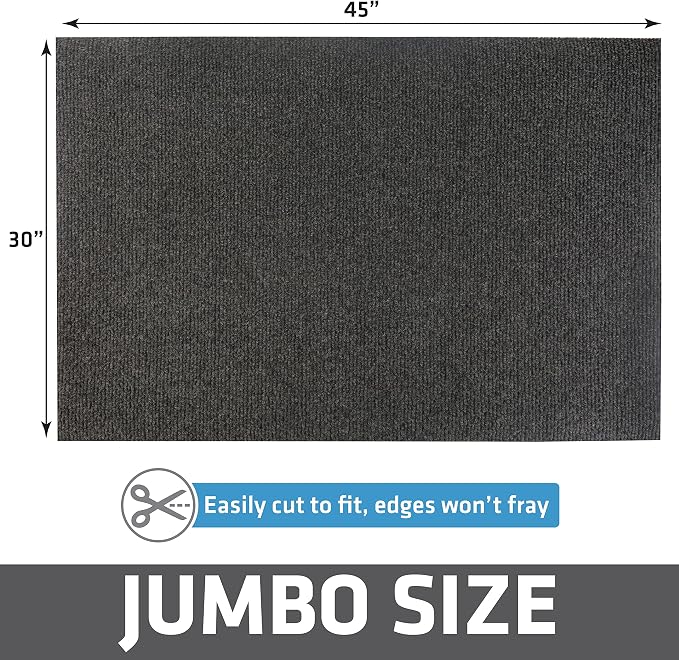 Drymate Cat Litter Box Mat, Litter Trapping Mat, Charcoal, 30x45 Jumbo XXL | Waterproof, Urine-Proof, Absorbent, Machine Washable, Soft on Paws, Contains Mess, Protects Floors, Kitten Supplies, USA Made - Image 6