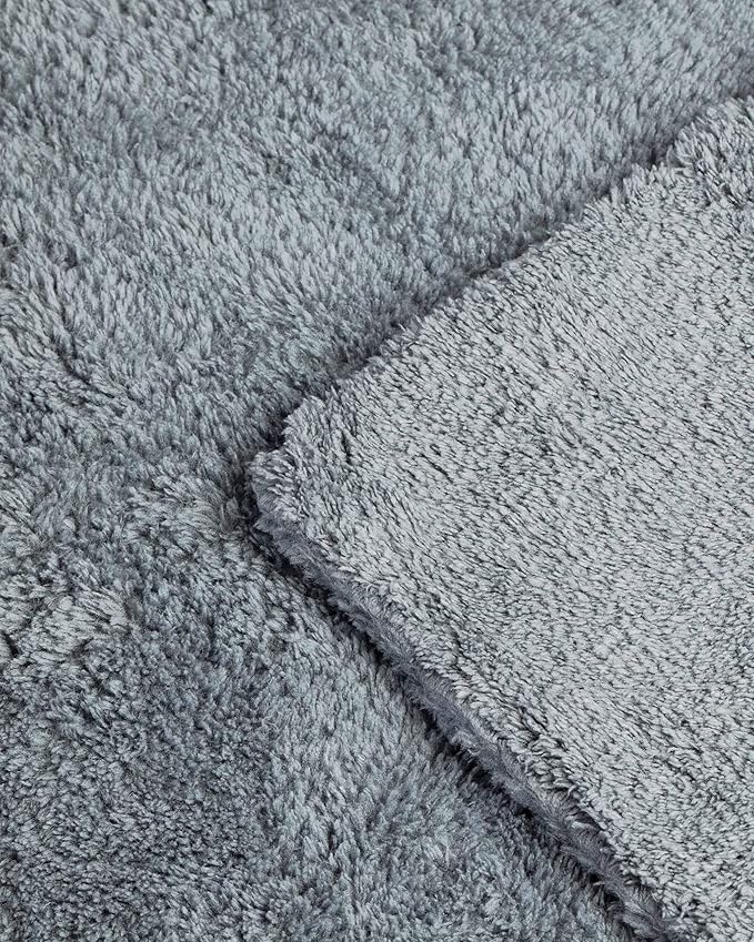 Adam's Borderless Grey Microfiber Towel (12pk) - Premium Ultra Soft Car Detailng Towel Cloths, 480gsm - Safe for Car Wash, Home Cleaning & Pet Drying Cloths (16 Inch x 16 Inch) - Image 4