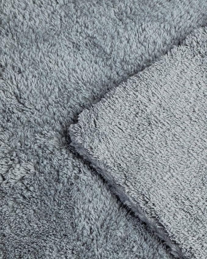Adam's Borderless Grey Microfiber Towel (2pk) - Premium Ultra Soft Car Detailng Towel Cloths, 480gsm - Safe for Car Wash, Home Cleaning & Pet Drying Cloths (16 Inch x 16 Inch) - Image 4