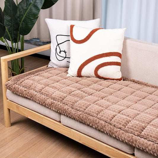 Dog Couch Cover Protector, Non Slip Dog Mat Coffee-70 | Non-Slip Washable Dog Couch Protector Blanket, Thick Soft Mat Shields Sofa from Stains & Scratches, Furniture Cover for Dogs by FlyingPaws