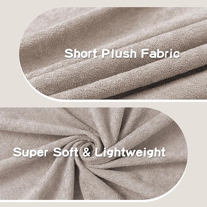MEETSKY Couch Cover for 2 Cushion Sofa, Washable Cat Scratch Proof Sofa Covers Love Seat L Shape Soft Sectional Sofa Slipcover Furniture Protector for Dogs Pets Kids, 71" x 118", Oat - Image 7