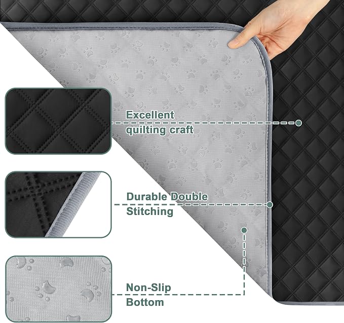 Eterish Reusable Washable Pee Pads for Dogs Large/Extra Large 36'' x 41'' 2 Pack, Absorbent Pet Puppy Dog Training Pads Non-Slip, Waterproof Whelping Potty Pads for Dogs Leak-Proof - Image 4